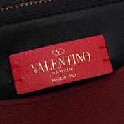 Valentino Red Leather Vring Chain Bag Size 32 x 22 x 12 cm - 5