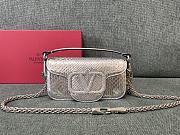 Valentino Garavani Miniloc Bag Silver Size 20 x 11 x 5 cm - 1