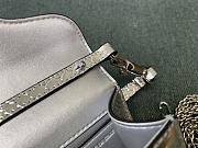 Valentino Garavani Miniloc Bag Silver Size 20 x 11 x 5 cm - 6