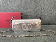 Valentino Garavani Miniloc Bag Silver Size 27 x 13 x 6 cm  - 1