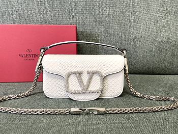 Valentino Garavani Miniloc Bag White Size 20 x 11 x 5 cm