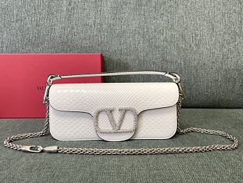 Valentino Garavani Miniloc Bag White Size 27 x 13 x 6 cm