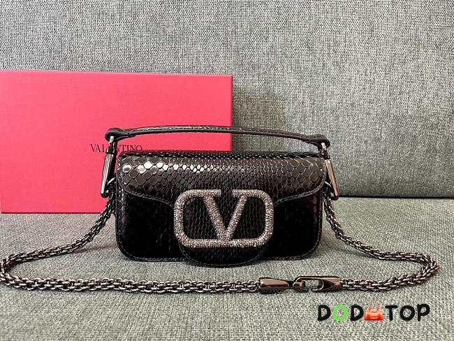 Valentino Garavani Miniloc Bag Black Size 20 x 11 x 5 cm - 1