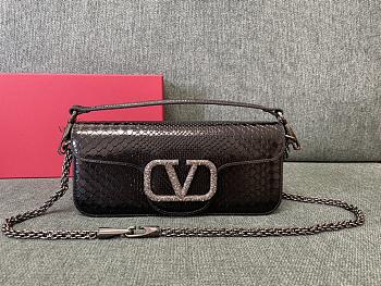 Valentino Garavani Miniloc Bag Black Size 27 x 13 x 6 cm