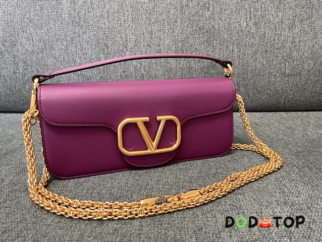 Valentino VLogo Signature Purple Size 27 x 13 x 6 cm - 1