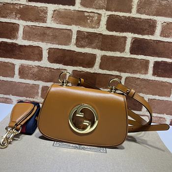 Gucci Blondie Mini Bag In Brown Size 22 x 13 x 5.5 cm