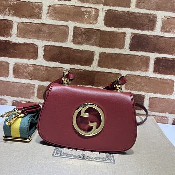 Gucci Blondie Mini Bag In Red Size 22 x 13 x 5.5 cm