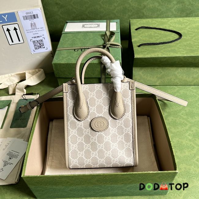 Gucci Mini Tote Bag Beige Size 16 x 20 x 7 cm - 1