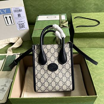 Gucci Mini Tote Bag Black Size 16 x 20 x 7 cm