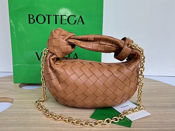 Bottega Veneta Jodie Chain Bag Brown Size 23 x 28 x 8 cm