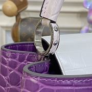 Louis Vuitton LV Capucines BB Crocodilien Brillant Purple Size 27 x 18 x 9 cm - 2