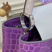Louis Vuitton LV Capucines MM Crocodilien Brillant Purple Size 31.5 x 20 x 11 cm - 5