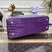Louis Vuitton LV Capucines MM Crocodilien Brillant Purple Size 31.5 x 20 x 11 cm - 3