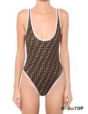 Fendi Swimsuit Brown - 1