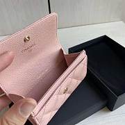 Chanel Wallet Pink Caviar Leather Size 7.5 x 11.3 x 2.1 cm - 3