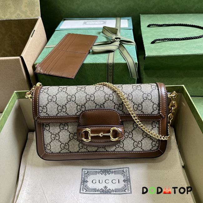Gucci Horsebit 1955 Chain Bag Size 21.5 x 12.5 x 3 cm - 1