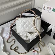 Chanel Box Bag White AP3243 Size 17 x 9.5 x 8 cm - 2