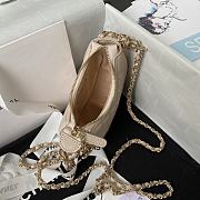 Chanel Chain Bag In Beige Size 9.5 × 10.5 × 5 cm - 4