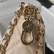 Chanel Chain Bag In Beige Size 9.5 × 10.5 × 5 cm - 3