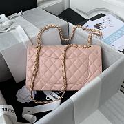 Chanel Classic Flap Bag A01112 Caviar Pink Size 15.5 x 25.5 x 6.5 cm - 3