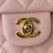 Chanel Classic Flap Bag A01112 Caviar Pink Size 15.5 x 25.5 x 6.5 cm - 2