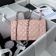 Chanel Classic Flap Bag A01112 Caviar Pink/Silver Size 15.5 x 25.5 x 6.5 cm - 2