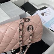 Chanel Classic Flap Bag A01112 Caviar Pink/Silver Size 15.5 x 25.5 x 6.5 cm - 5