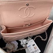 Chanel Classic Flap Bag A01112 Caviar Pink/Silver Size 15.5 x 25.5 x 6.5 cm - 3