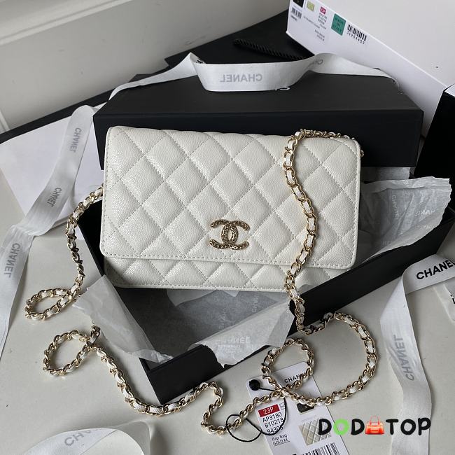Chanel WOC White Caviar Handbag Size 19 cm - 1