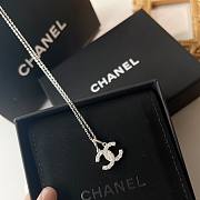 Chanel Necklace Dimond Silver - 4