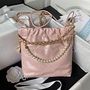 Chanel 22 AS3980 Pink Bag Size 19 x 20 x 6 cm - 3