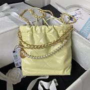 Chanel 22 AS3980 Yellow Bag Size 19 x 20 x 6 cm - 4