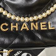 Chanel 22 AS3980 Black Bag Size 19 x 20 x 6 cm - 3