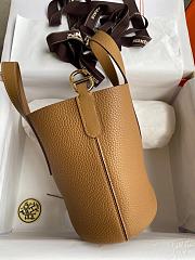 Hermes Vegetable Basket Swift Leather Bag Size 18 cm - 4