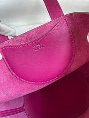 Hermes Vegetable Basket Swift Leather Bag Pink Size 18 cm - 6