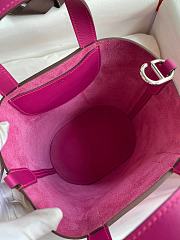 Hermes Vegetable Basket Swift Leather Bag Pink Size 18 cm - 5
