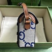 Gucci Horsebit 1955 Mini GG Bag Brown/Blue Size 18 x 12 x 5 cm - 6