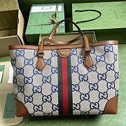 Gucci Ophidia GG Medium Tote Brown/Blue Size 38 x 28 x 14 cm - 1