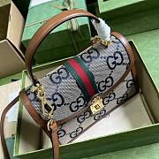 Gucci Ophidia GG Small Top Handle Bag Blue Size 25 x 17.5 x 7 cm - 4