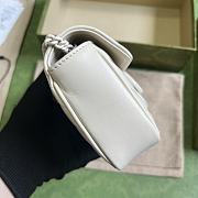 Gucci GG Marmont Matelassé Super Mini Bag White Size 16.5 x 10 x 4.5 cm - 6