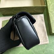 Gucci GG Marmont Matelassé Super Mini Bag Black Size 16.5 x 10 x 4.5 cm - 5