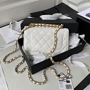 Chanel Chain AP3019 Shoulder Bag White Caviar Skin Size 19 x 12 x 3.5 cm - 5