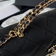 Chanel Chain Strap CC Logo Handle AP3238 Black Size 19 x 10 x 4.5 cm - 2
