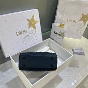 Dior Lady Matte Black Hardware Black Size 17 x 15 x 7 cm - 3