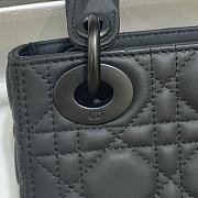 Dior Lady Matte Black Hardware Black Size 17 x 15 x 7 cm - 2