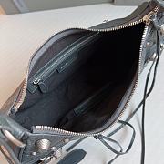 Balenciaga Le Cagole Leather Shoulder Bag Drark Gray Size 33 x 16 x 8 cm - 3