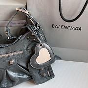 Balenciaga Le Cagole Leather Shoulder Bag Drark Gray Size 33 x 16 x 8 cm - 5