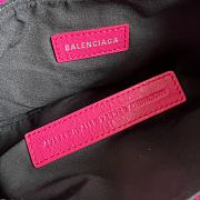 Balenciaga Le Cagole Leather Shoulder Bag Rose Pink Size 26 x 16 x 10 cm - 2