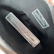 Balenciaga Le Cagole Leather Shoulder Bag Silver Size 26 x 16 x 10 cm - 5