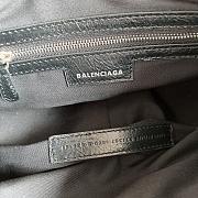 Balenciaga Le Cagole Leather Shoulder Bag Black Graffiti Size 33 x 16 x 8 cm - 2
